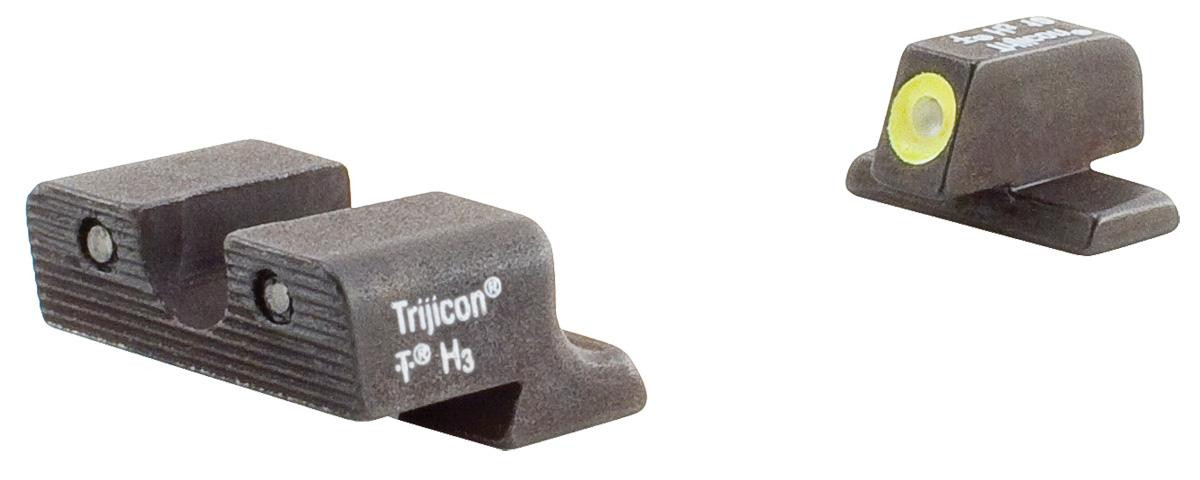 Trijicon 600583 HD Night Sights- Springfield XD, XD-M, XD Mod. 2 Black | Green Tritium Yellow Outline Front Sight Green Tritium Black Outline Rear Sight