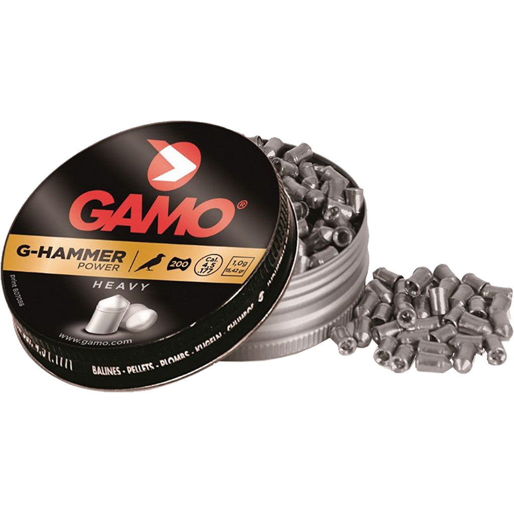 Gamo 6322832BL54 G-Hammer 177 Pellet 15.42 Grain Pointed 400 Per Tin