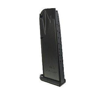 Mec-Gar Optimum Magazine with Base Pad for Beretta 92, 92FS 9mm 18-Round Steel Anti-Friction Black