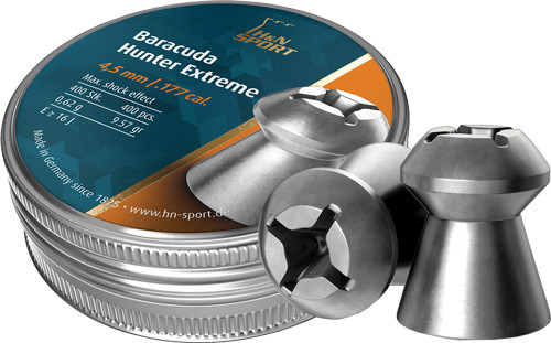 H&N Baracuda Hunter Extreme Cross Shaped Hollow Point Air Gun Pellets 177 Caliber 9.57 Grain 400PK