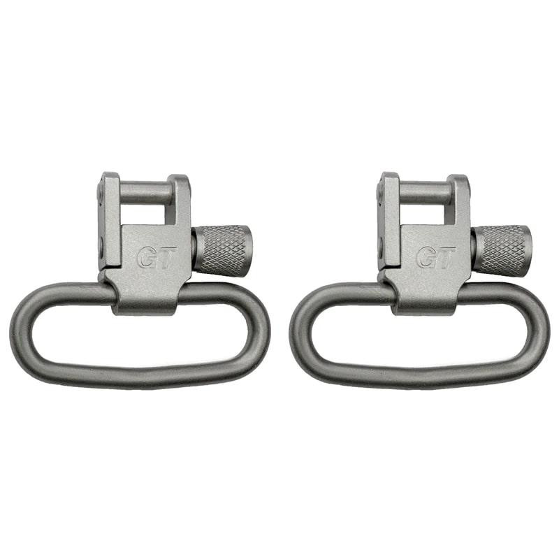 GrovTec Locking Sling Swivels 1.25" Satin Nickel Plated (1 Pair)