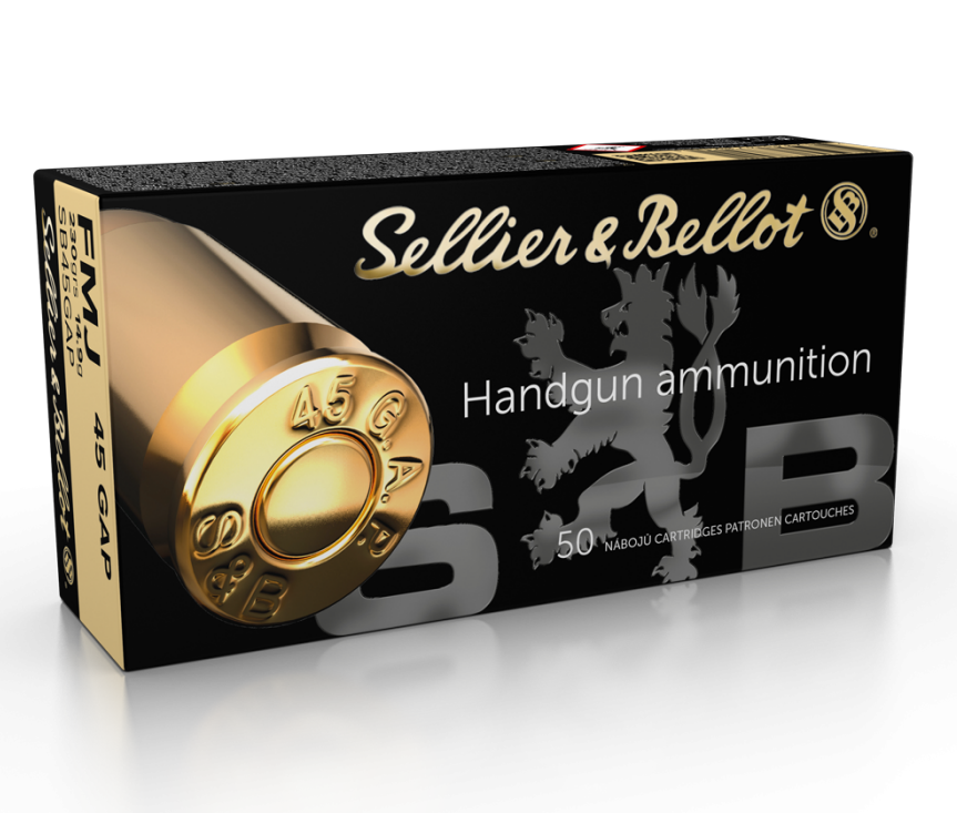 Sellier & Bellot .45 Gap Ammo 230gr FMJ Ammunition - 1000 Rounds