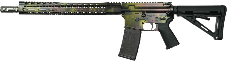 5.56 16" FX CERAKOTE 30RDBLACK RAIN SPEC15 OILSPILL