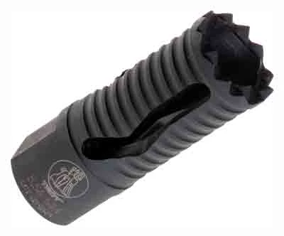 Troy Ind SSUPMED05BT00 Medieval Muzzle Brake Black Steel with 1/2 in-28 tpi Threads & 2.25 in OAL for 5.56x45mm NATO AR-Platform