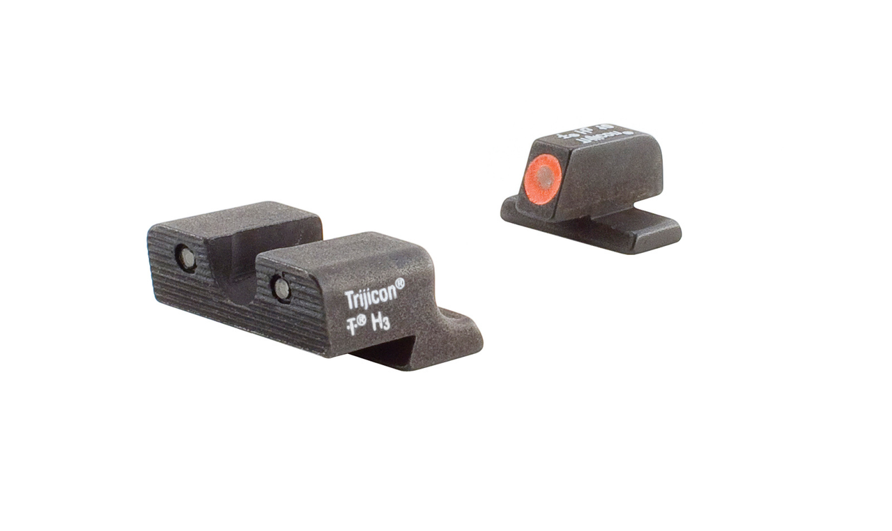 Trijicon 600581 HD Night Sights- Springfield XD, XD-M, XD Mod. 2 Black | Green Tritium Orange Outline Front Sight Green Tritium Black Outline Rear Sight