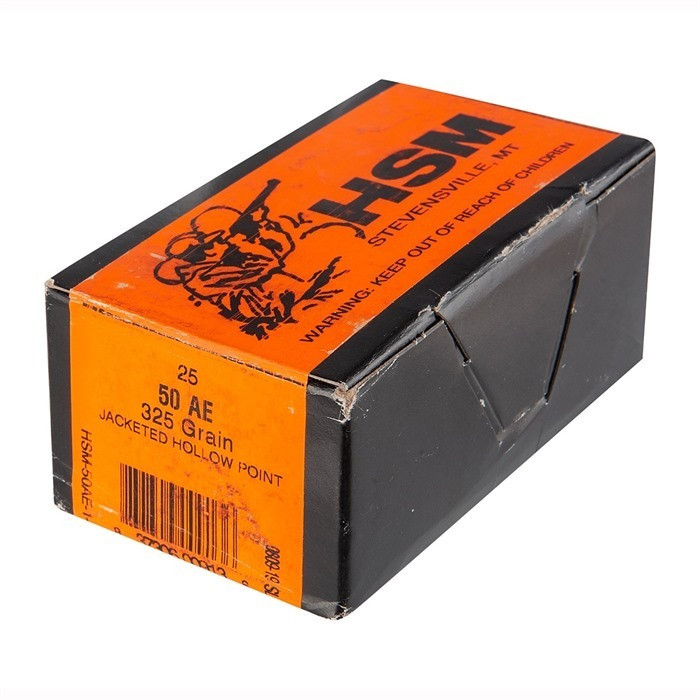 HSM Ammunition 50 Action Express Ammo 325gr HP Ammunition - 25 Rounds