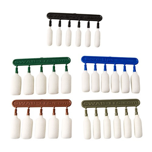 Swab-Its Bore-Tips, Swab-its, Bore Cleaner, 22 Cal, 30 Cal, 9mm, 40 Cal, 45 Cal, Cleaning Swabs, 28/Pack, Bag 41-7100
