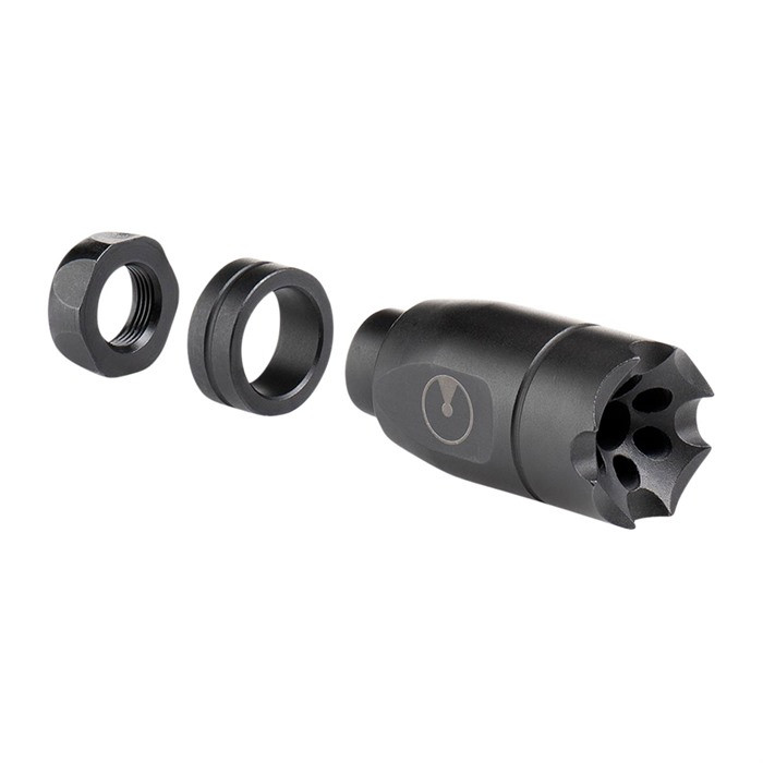 Ultradyne 5.56 X-One Adjustable Left Handed Compensator 1/2"-28 Stainless Steel Nitride