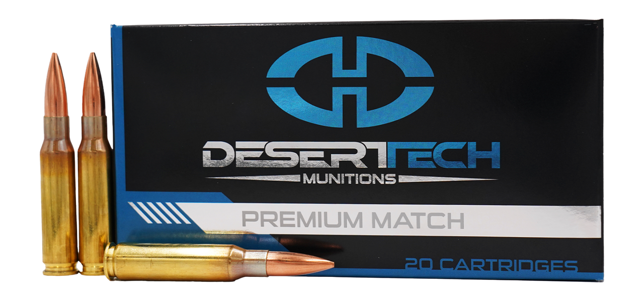 Desert Tech .308 Winchester Ammo 175gr OTM-BT Ammunition - 20 Rounds