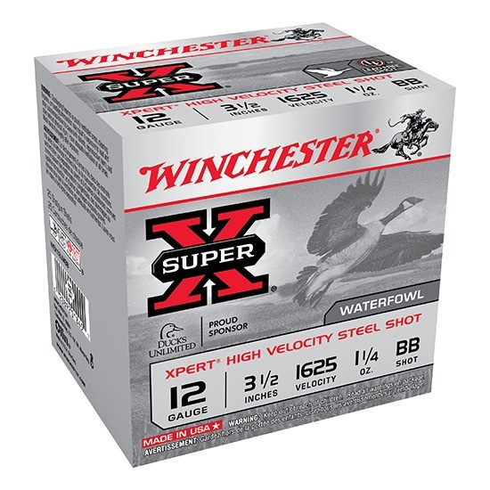 Winchester WEX12LMBB Super X Xpert High Velocity 12Gauge 3.50 in 1 1/4oz BBShot 25 Per Box/10 Case, Shotgun Shells