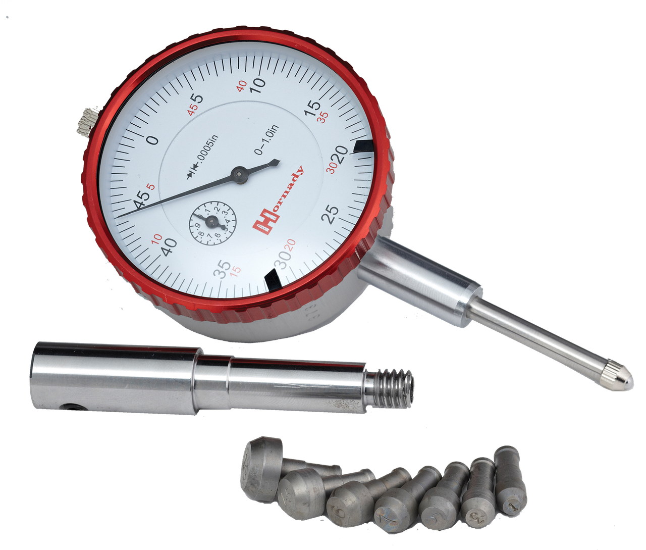 Hornady 041223 Lock-N-Load Neck Wall Thickness Gauge Stainless Steel Works With Lock N Load Concentricity Tool