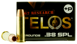 G2 Research TELOS 38SPL+ Telos  38 Special +P 105 GR Copper Hollow Point 20 Bx/ 25 Cs