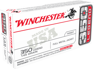Winchester Ammo USA3501 USA  350 Legend 145 GR Full Metal Jacket (FMJ) 20 rounds
