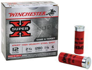 Winchester Ammo WE12GT6 Super X Xpert High Velocity 12 Gauge 2.75 1 oz 6 Shot 25 Bx/ 10 Cs 1294