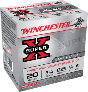 Winchester Ammo WE28GT6 Super X Xpert High Velocity 28 Gauge 2.75 5/8 oz 6 Shot 25 Bx/ 10 Cs 1105