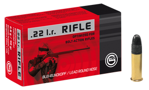 GECO -2132540 Rifle  22 LR 40 GR Lead Round Nose (LRN) 50 Bx/ 100 Cs