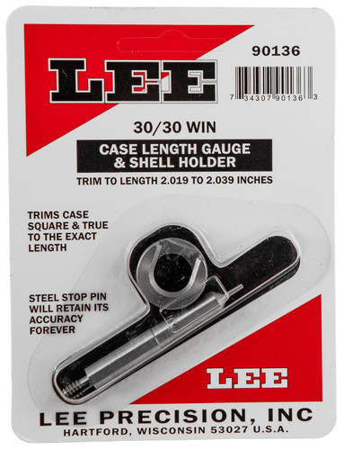 Lee 90136 30-30 Win Reloading Accessories Case Length Gauge w/Shell Holder 1 Shell 734307901363