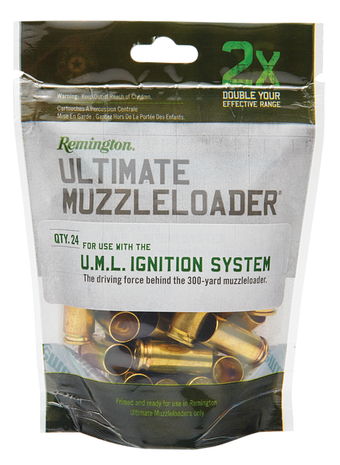 Remington 24153 Ultimate Muzzleloader Reloading Component Primed Brass 047700465203
