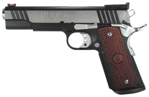 AMC MAC 1911 Classic .45 ACP 5 Inch Barrel Black Chrome Finish Adjustable Rear Sight Hardwood Grips 8 Round	 MAC 1911 Classic