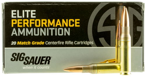 Sig Sauer E308M120 308 Win Rifle Ammo 168gr 20 Rounds 798681552948