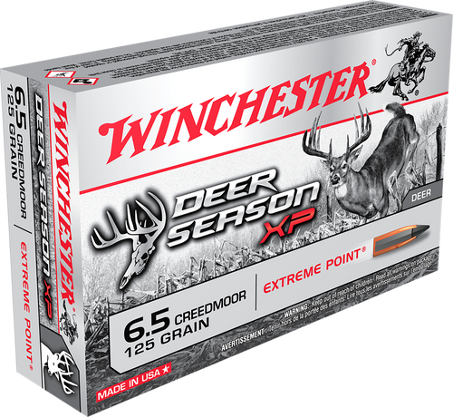 Winchester 6.5 Creedmoor Ammunition X65DS 125 gr Extreme Point 20 Rounds