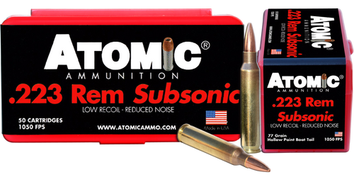 Atomic 00429 223 Rem Rifle Ammo 77gr 50 Rounds 858767004294