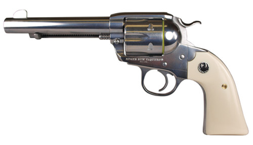 RUG Model KNVRB-35 New Vaquero Bisley .357 Magnum 5.5 Inch Barrel High Gloss Stainless Steel Finish Fixed Sight 6 Round