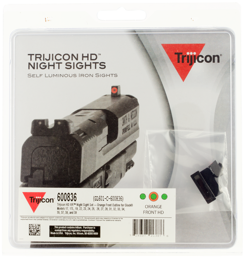 Trijicon 3-Dot 600836 Gun Sight Front/Rear Set 719307213876