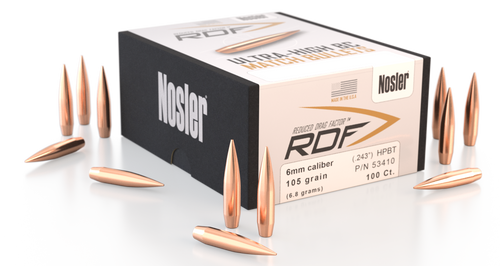 Nosler 53410 .243 Reloading Bullet/Projectile 100 Per Box 054041534109