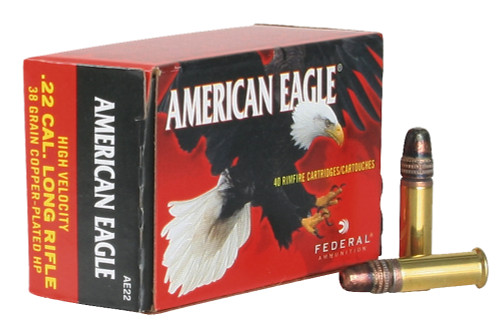 Federal AE22 Standard 22 LR Copper Plated Hollow Point 38GR-3,200 rounds-FREE SHIPPING