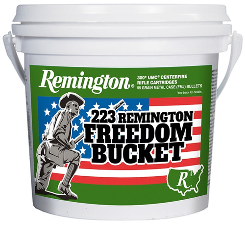  Remington .223 Rem. FMJ 300 Round Freedom Bucket – 55 Grain