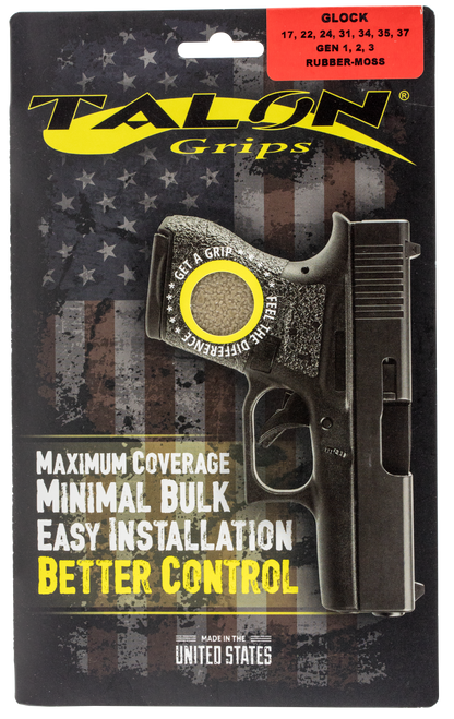Talon Glock 17,22,24,31,34,35,37 Gen3 103M Stock/Forend Adhesive Grip 812308020266