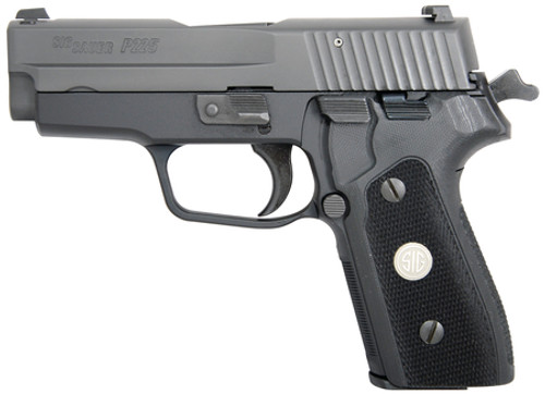 SIG P225A-1 Classic 9mm 3.6 Inch Barrel Black Nitron Finish Siglite Night Sights 8 Round