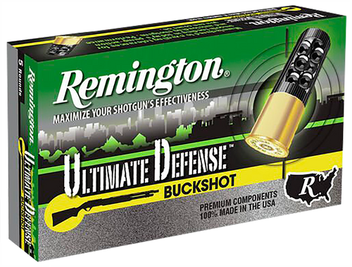 Remington 20637 12 Gauge Buckshot Shotgun Ammo #4 Buck 2.75" 21 Pellets 5 Rounds Buckshot 047700527604