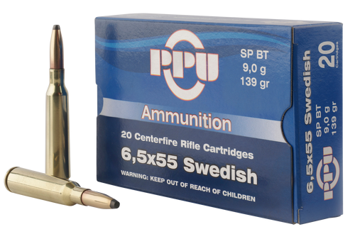PPU PP6SWS 6.5x55 Swedish Rifle Ammo 139gr 20 Rounds 8605003812722