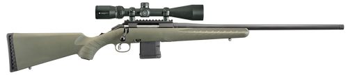 Ruger 26951 American Predator Full Size 223 Rem 10+1 22" Matte Black Threaded Barrel Matte Black Steel Receiver With Picatinny Rail Moss Green Fixed Synthetic Stock Vortex Crossfire II 4-12x44mm Right Hand