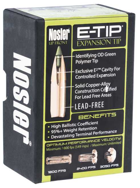 Nosler 59765 .264 Reloading Bullet/Projectile 50 Per Box 054041597654