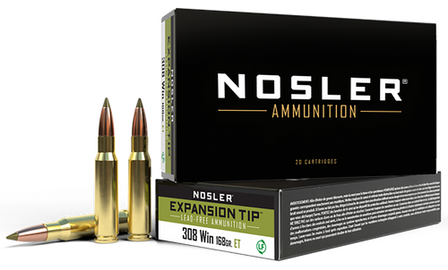 Nosler 40035 308 Win Rifle Ammo 168gr 20 Rounds 054041400350