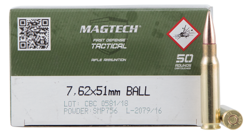 Magtech 762A 7.62x51mm NATO Rifle Ammo 147gr 50 Rounds 754908201419