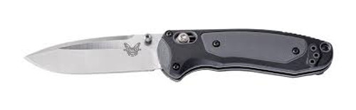 Benchmade 595 Mini Boost AXIS-Assist Knife Black/Gray (3.11" Satin), 610953150884