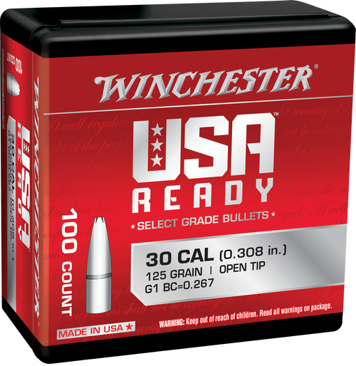 Winchester WBR30125 Reloading Bullet/Projectile 100 Per Bag Per Box 020892642133