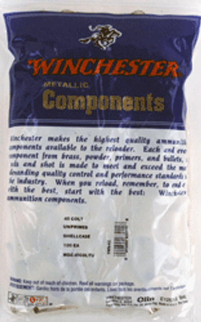 WINCHESTER UNPRIMED CASES 45 COLT 100 PACK 20PK/CS