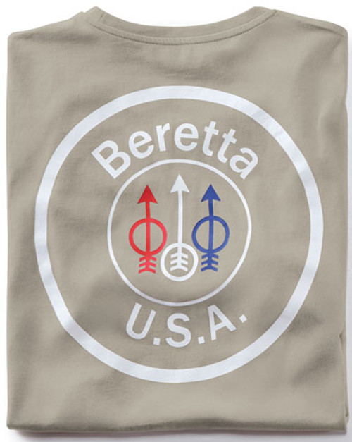 BERETTA T-SHIRT USA LOGO X-LARGE DOVE GREY