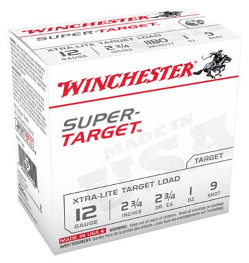 WIN AMMO SUPER TARGET 12GA. 1180FPS. 1OZ. #9 25-PACK