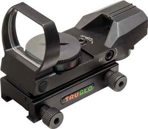 TRUGLO PANORAMIC SIGHT 4-RETICLE RED/GREEN BLACK
