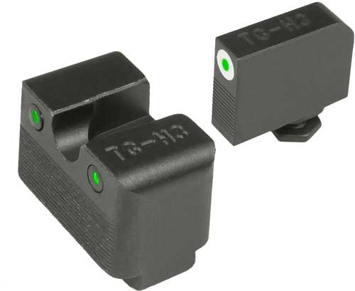 TRUGLO SIGHT SET GLOCK LOW MOS TRITIUM PRO WHITE W/U-NOTCH