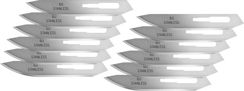 HAVALON KNIVES #60XT STAINLESS STEEL REPLACEMENT BLADES 12 PK