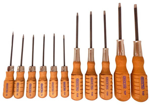 GRACE USA SCREWDRIVER SET TORX HEAD SET OF 11