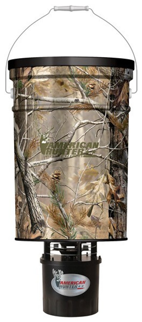 AMERICAN HUNTER FEEDER HANGING 50LB METAL HOPPER RT-AP CAMO