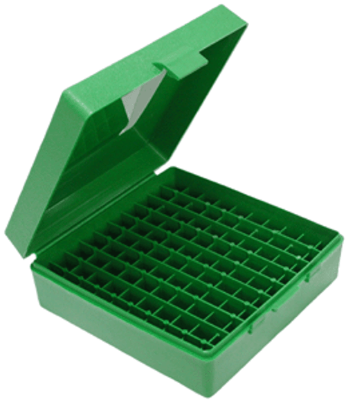 MTM AMMO BOX .44RM/.41RM/.45LC 100-ROUNDS GREEN